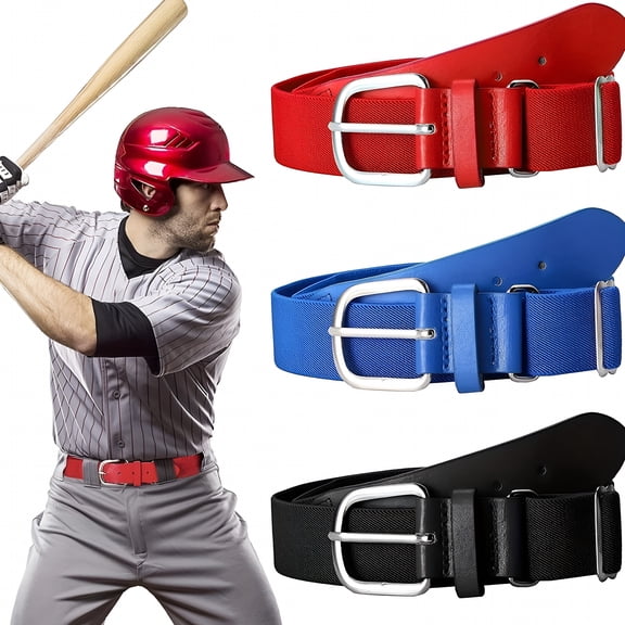 TELOLY Youth Baseball Belt Elastic Waistband Adjustable Length Sports Accessory Royal Blue