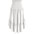 thumbnail image 2 of NJDVHB Jupes d'Hiver pour Femmes, Jupes pour Femmes Tendance, Robes de Soirée pour Femmes Décontractées Manches Longues Unies Col Rond Robe de Soirée, Blanc, TTTG, 2 of 5