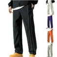 thumbnail image 1 of Styesk Pantalon pour Hommes Hommes Plein Air Mode Imperméable Uni Décontracté Taille Élastique Poche Pantalon Cargo, 1 of 6