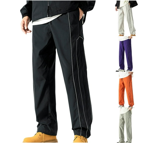 ZZwxWA Pants for Men Men Outdoors Fashion Water Proofing Design Solid Casual Elastic Waist Pocket Cargo Pants Cargo Pants for Men up to 50% Off