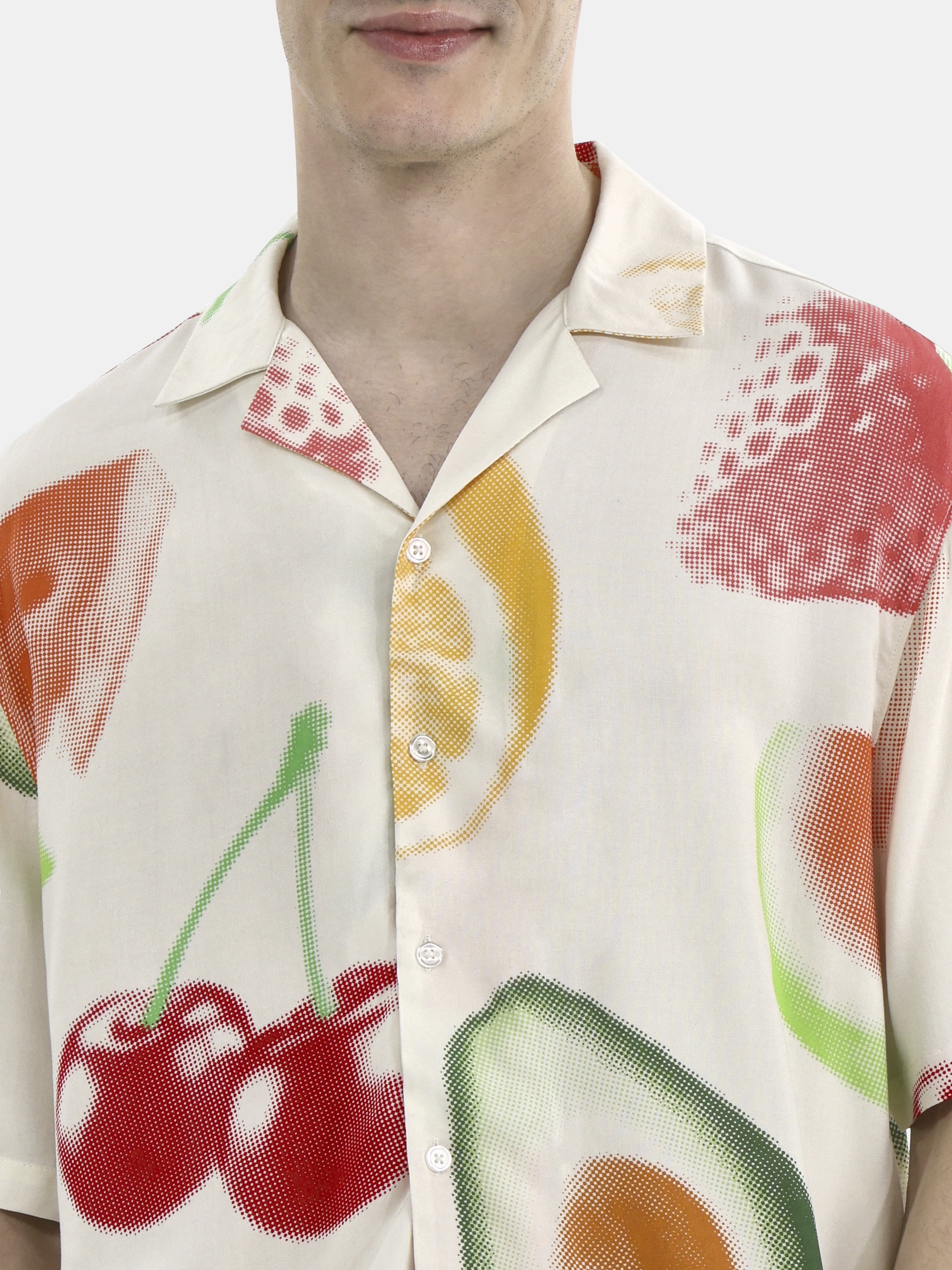 No Boundaries Men's & Big Men's Rayon Printed Button Up Short Sleeve Resort Shirt , Sizes XS-5XL