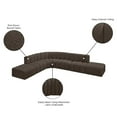 thumbnail image 2 of Meridian Furniture Arc Brown Boucle Fabric Modular Sectional, 2 of 7