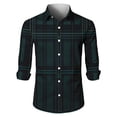 thumbnail image 4 of Men's Button Down Shirts Long Sleeve, Checked Long Sleeve Soft Cotton Long Sleeve Button Down, Essential Layering Piece for Weekend, Travel & Relaxed Fit | Mens Button Down Shirt, 4 of 5
