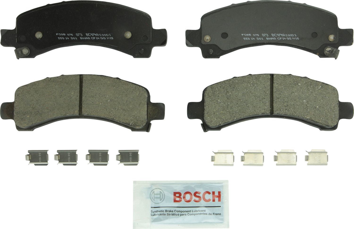 Bosch Bc974A Quietcast Premium Disc Brake Pad Set Fits select: 2003-2006 CHEVROLET TAHOE, 2003-2006 CHEVROLET SUBURBAN