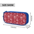 thumbnail image 3 of Uemuo Ho Funny Christmas Printed Pencil Pen Case, Portable Pencil Pouch with Zipper, Compact Stationery Bag Makeup Bag, Pencil Bag for Home Office, 3 of 9