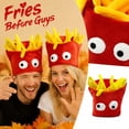 thumbnail image 2 of JULMCOMO Thanksgiving Food Costume Hat for Men Women Plush Novelty French Fries Funny Party Headwear Fun Snack Hat for Halloween Birthday Theme Party A, 2 of 6