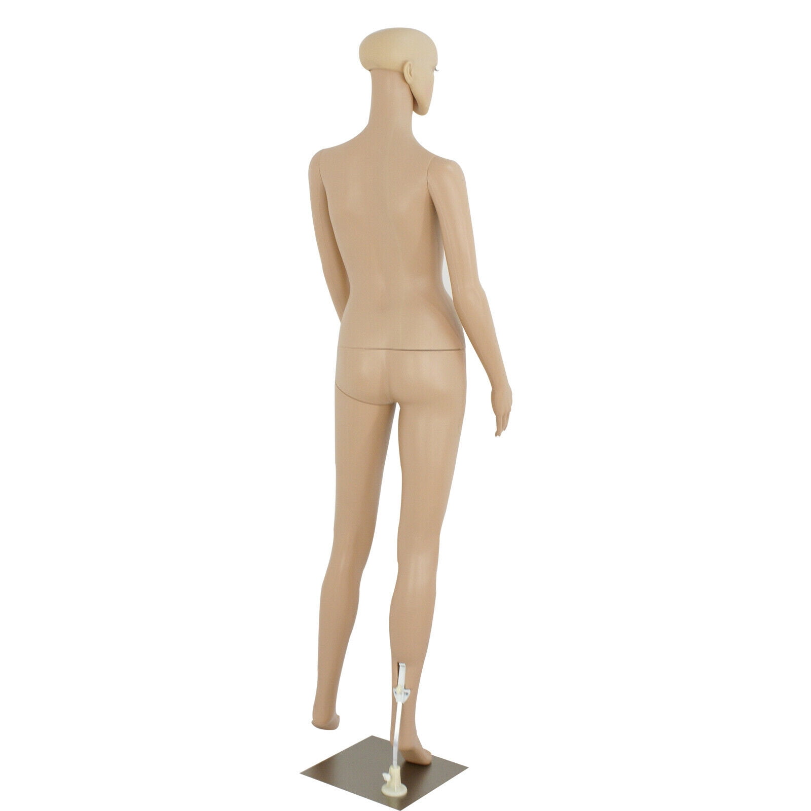 ZenStyle Female Adjustable Realistic Mannequin with Durable Base, 68.9", Cream