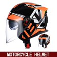 thumbnail image 3 of Casco de motocicleta de doble lente 3/4, casco medio para hombre, casco universal para las cuatro estaciones para mujer, tres cuartos, 3 of 5