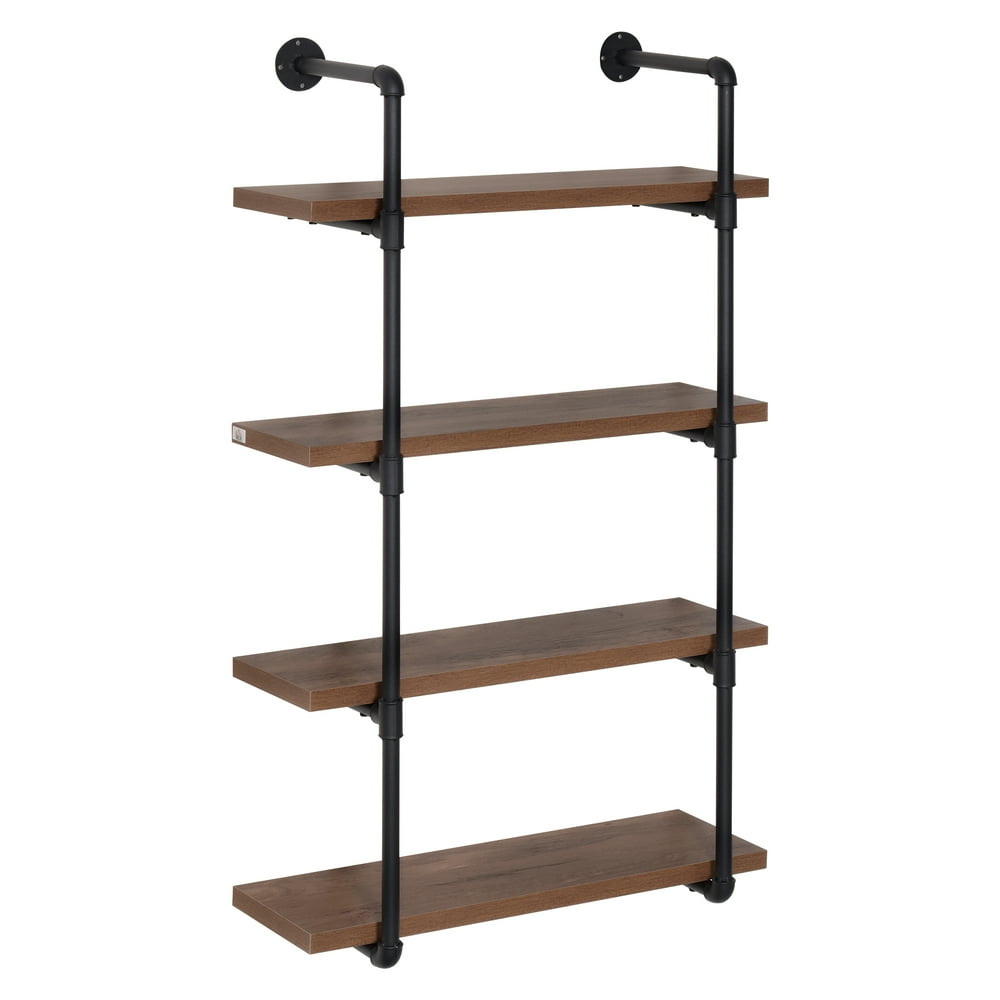 Industrial Pipe Style Shelf MultiTier WallMounted Utility