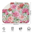 thumbnail image 2 of Microfibre Drying Mat for Kitchen Pioneer Dish Drying Drainer Mat Absorbent Colorful Floral Drying Mat Washing Up for Glass, Plate & Cup 18inch X 24inch, 2 of 5