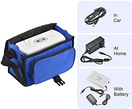 ReLuien Conous Travel use 3-Char  Oxygen Machine Portable Tube 3L/m-De, with Full Accessories