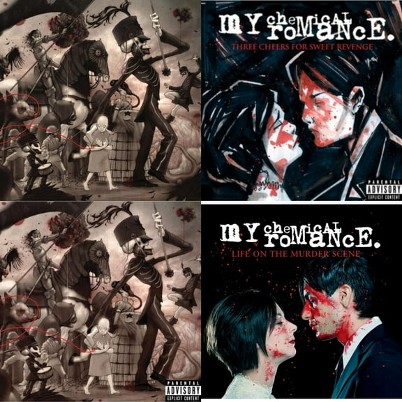 Black Parade (X) (Picture Disc) & Three Cheers For Sweet Revenge & Black Parade & Life On The Murder Scene [LP Vinyl Bundle]