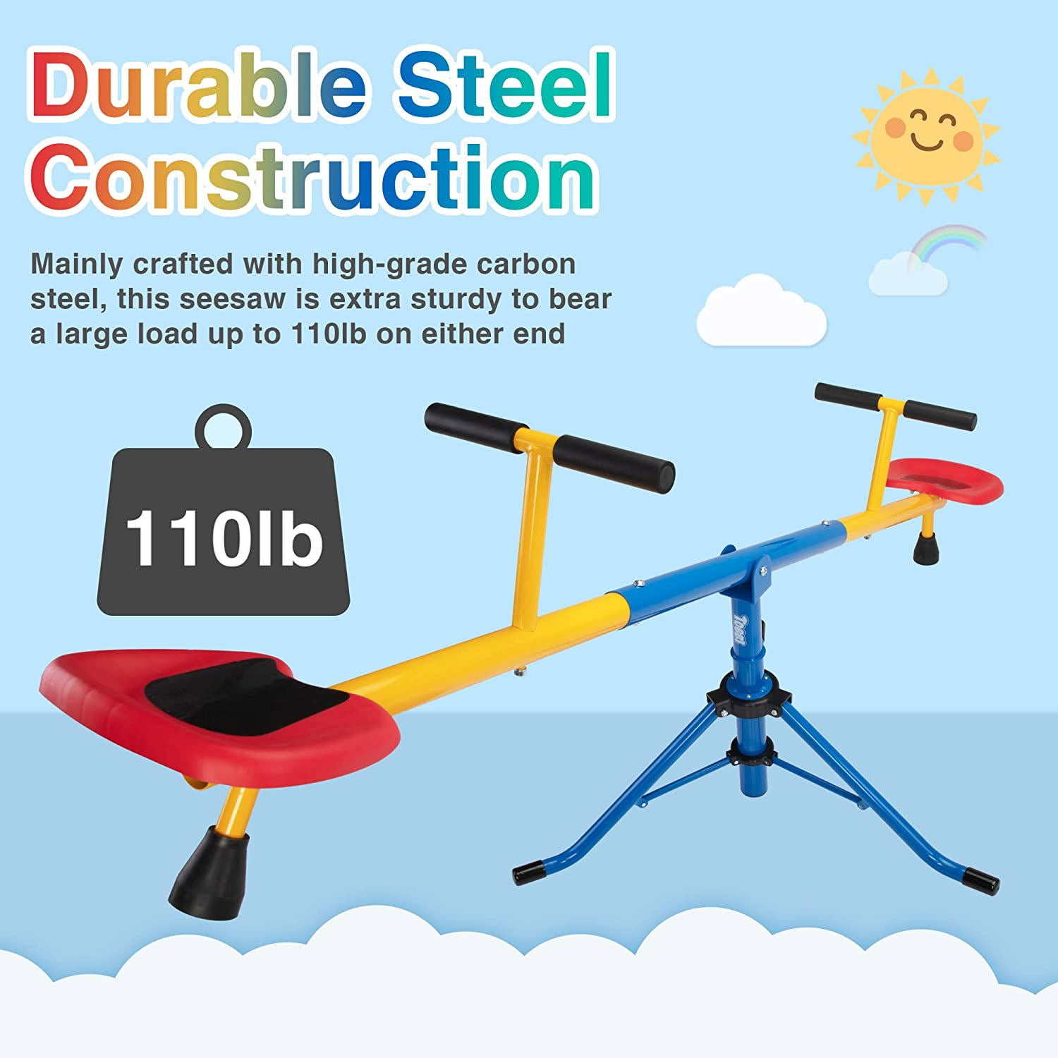 CIPACHO Teeter Totter for Kids, Toddlers Seesaw for Backyard CIPACHO Teeter Totter for Kids, Toddlers Seesaw for Backyard