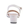 thumbnail image 5 of Ros Hommerson Lydia Women Adjustable Buckle Strap Sandal In White Cashmere Leather, 5 of 6