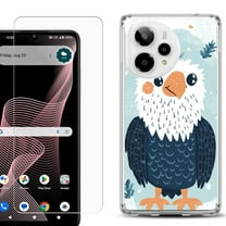 Phone Case for ATT Verge 2 5G, with Screen Protector, by OneToughShield - Eagle Smile