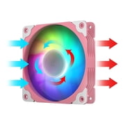 Vetroo SA-140 Pink 140mm Addressable RGB & PWM Motherboard Sync Computer PC Cooling Fans with Controller Low Noise High Performance 4-Pin 1200 RPM Hydraulic Bearing