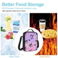 thumbnail image 3 of Kuromi And My Melody Lunch Bag, Insulated Lunch Bag for Women Men Lunch Box Container Bag Reusable Lunch Tote Bag for Office, Work, Beach, Travel, Picnic, 3 of 7