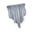 thumbnail image 3 of deevoka Beaded Window Valance Decor Swag Curtain Valance for Country Basement Window Gray, 3 of 9