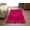 Pink, variant on Nanshing Angel Sheepskin Faux Fur Shaggy Area Rug, Black, 30" x 46"