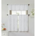 thumbnail image 1 of Vera TOBI 14332D=12 Tier &amp; Valance Set - Window Curtain Panels - Geometric - Silver, 1 of 1