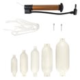 thumbnail image 1 of Pvc Inflatable Boat Bumper PVC Yacht Bumper Ball Boats Accessories with Rope and Pump for Docking White, 1 of 7