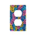 thumbnail image 3 of Switch Panel Switch Decoration 2.76x4.53x0.28 Inches Unused Outlet Cover Switch Plate Wall Plates Living Room Kitchen Bedroom Study Switches Colour Leopard Print, 3 of 8