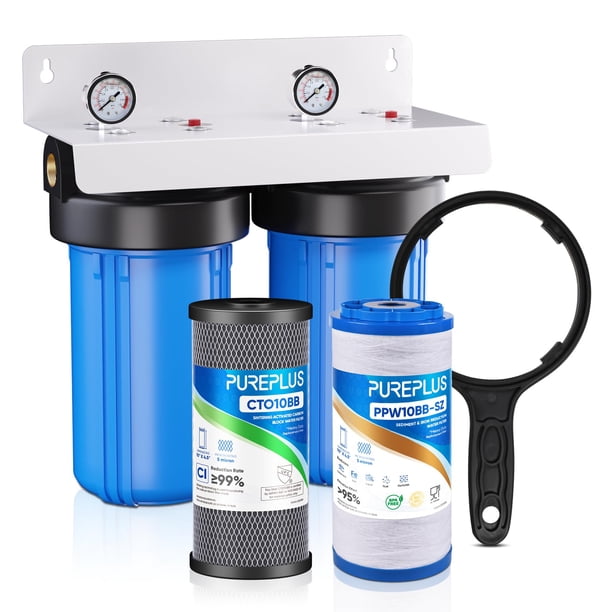 Sistema de filtración de agua PUREPLUS de 2 etapas para toda la casa