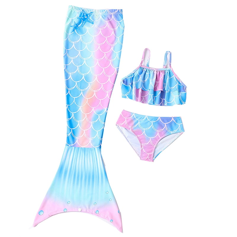 Mermaid Tails for Swimming Girls Bathing Suits Swimsuit Princess ...