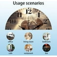 thumbnail image 3 of Elephant Wall Clock 12 Inch Battery Operated Clocks Wild Elephant Non Ticking Silent Wall Clock Decorative Clocks for DIY, 3 of 9