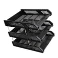 thumbnail image 1 of LetterOfficeDocuments Mail Filing Papers Desk Files Organiser Supplies Black, 1 of 8