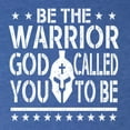 thumbnail image 5 of Wild Bobby Be The Warrior God Called You To Be Inspirational/Christian Men Premium Tri Blend Tee, Vintage Royal, XX-Large, 5 of 5