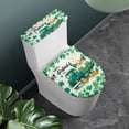 thumbnail image 2 of HELLHERO Clover Truck Pattern Fits All Toilet Shapes Elastic Fabric Round Toilet Lid Dust Cover Adjustable Bathroom Toilet Cover Set & Stretchy Fabric, 2 of 8