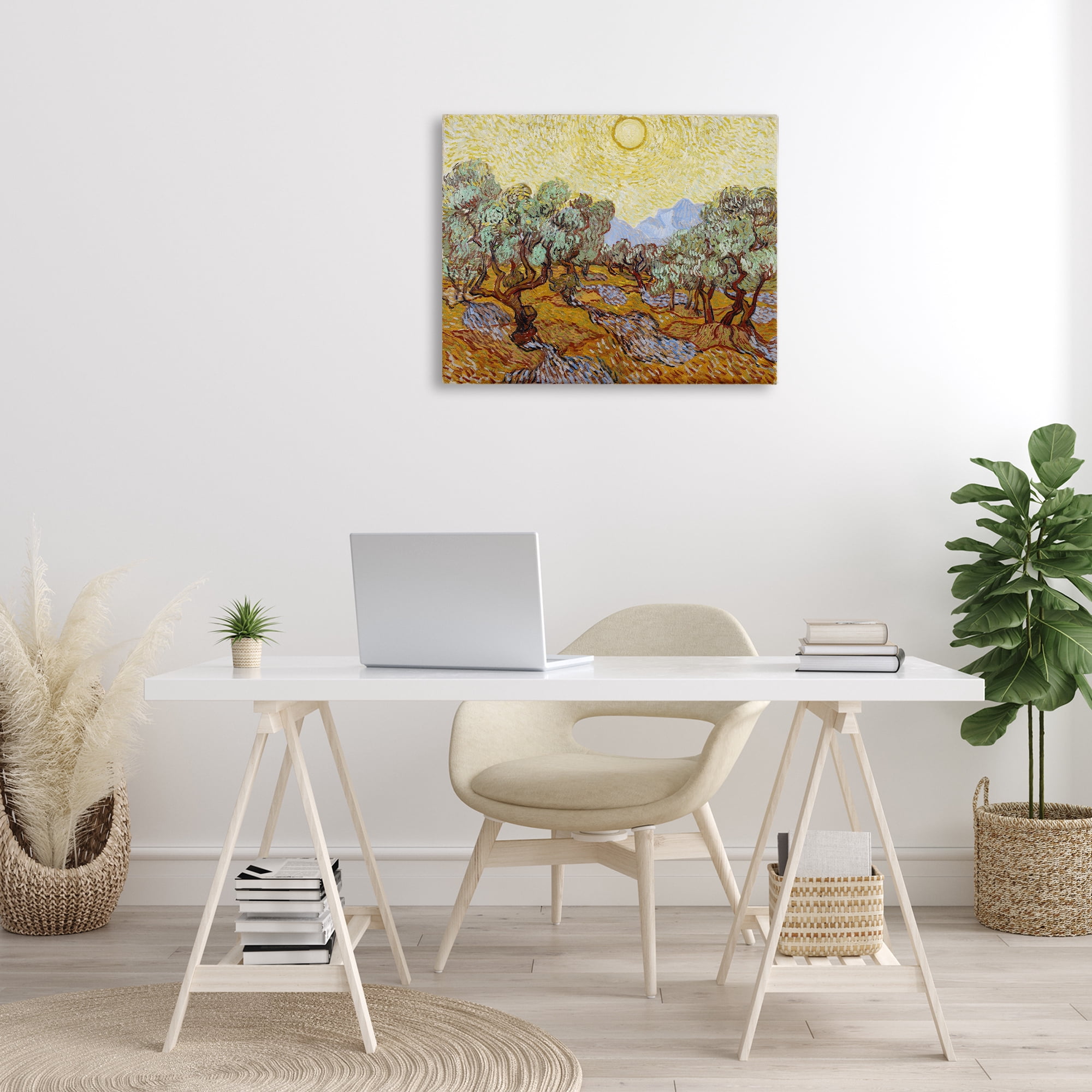 Stupell Industries Classic Van Gogh Olive Trees Landscape & Nature Painting Wrapped Canvas Art Print Wall Art, 30 x 24