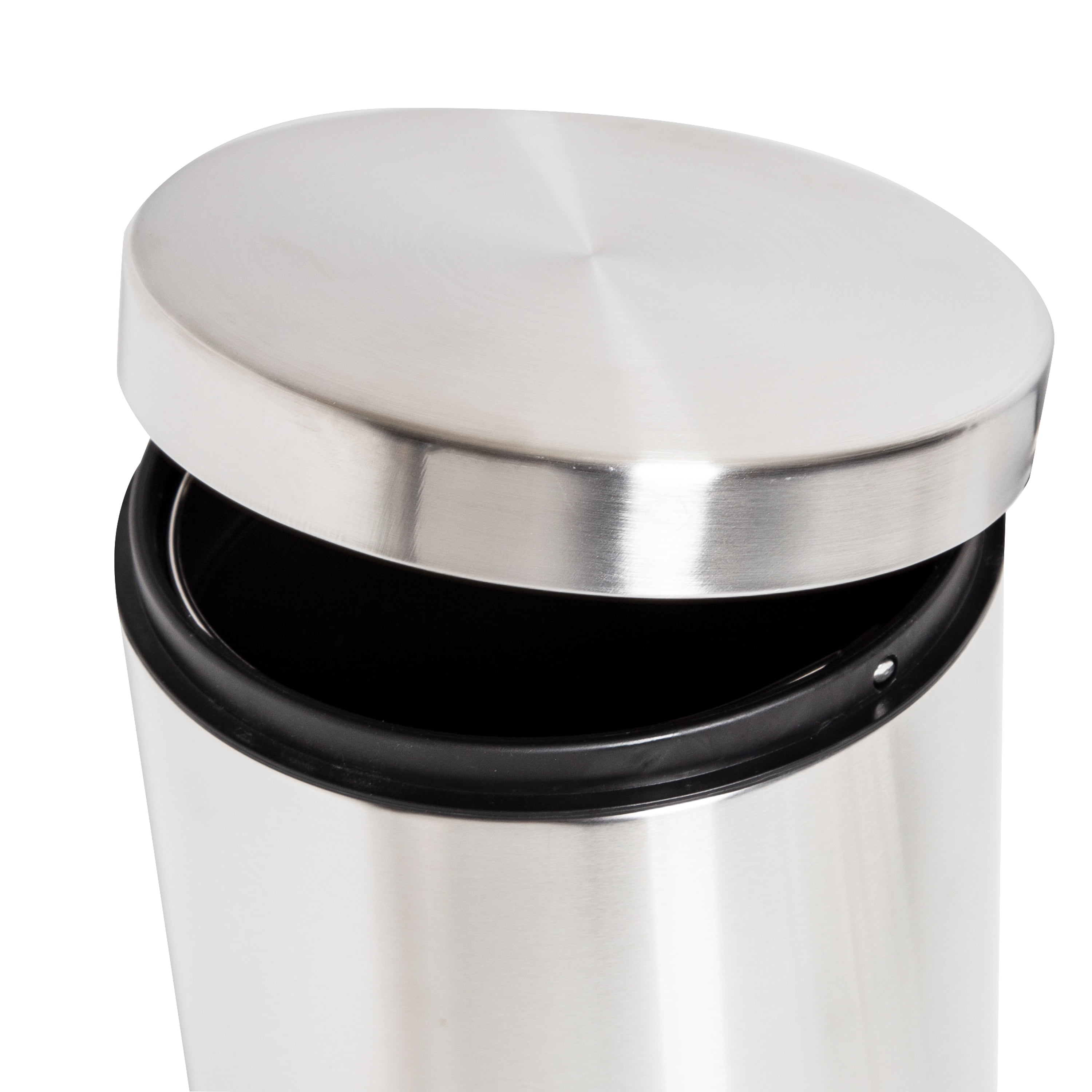 Honey Can Do TRS-01449 5 Liter Stainless Steel Step Lift Lid Garbage Can