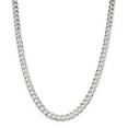 thumbnail image 1 of 925 Sterling Silver 8mm Close Link Flat Curb Chain 20 Inch, 1 of 5