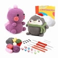 thumbnail image 6 of Knitting Potted Animals Crochet Material Pack Wool Weaving Group Crochet Ornament Handmade DIY, 6 of 10