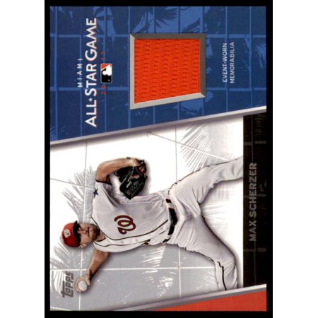 Max Scherzer Card 2017 Topps Update All Star Stitches #ASRMS