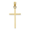thumbnail image 6 of Auriga Fine Jewelry 14K Yellow Gold 3-D and Polished Stick Cross Charm for Women (L - 26.5 mm, W - 11.5 mm), 6 of 6