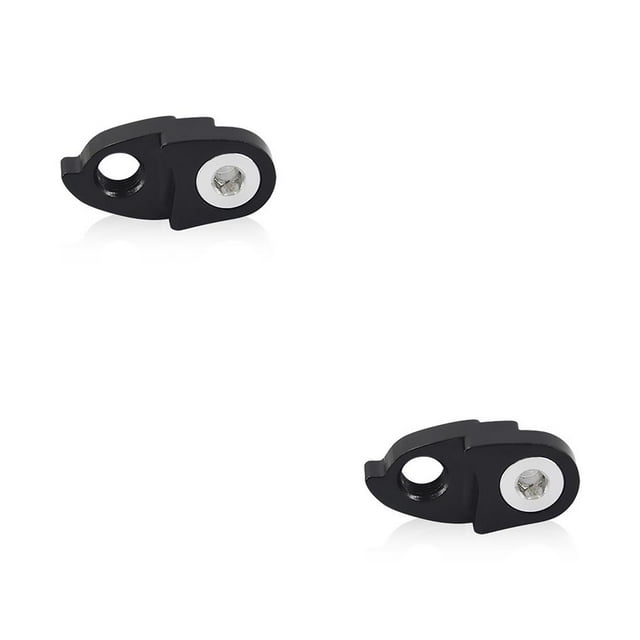 Youkk Bicycle Rear Derailleur Hanger Mountain Extender Precision Tail Hook Hardware Maintenance Supplies Replacement Parts Black 2Set