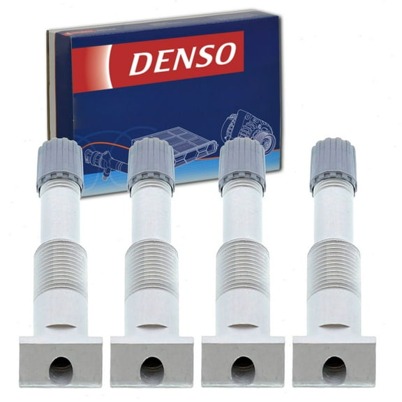 4 pc DENSO TPMS Sensor Service Kits compatible with Nissan Xterra 2012-2013 - 47Mm Metal Valve Stem