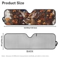 thumbnail image 7 of Yuyamidu Camo Deer Windshield Sun Shade for Jeep, USA Flag Windshield Sunshade for Wrangler TJ JK JL1997-2024,UV Ray & Heat Block Shades, 7 of 7