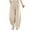 Beige, variant on Kvture Women Cotton Baggy Palazzo Harem Pants High Elastic Waist Beach Yoga Trousers Casual Lounge Pants with Pockets Green XXL