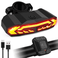 thumbnail image 1 of GREENCYCLE Smart Bike Tail Light, Anti-theft Bicycle Taillight with Turn Signals and Automatic Brake Light, Bike Rear Light with Remote Control, USB Rechargeable Safety Warning Cycling Light, 1 of 19