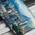 thumbnail image 6 of Vancouver, Canada Travel City Country Stamp Faux Leather Travel Luggage Tag, 6 of 7