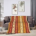thumbnail image 6 of DouZhe Ultra-Soft Micro Fleece Lightweight Flannel Bed Blanket, Ancient Egypt Hieroglyphic Print Cozy Warm Throw Blankets, 60"x50", 6 of 7