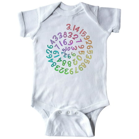 

Inktastic Pi Day Pi Numerals in Rainbow Spiral Gift Baby Boy or Baby Girl Bodysuit