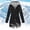 Black, variant on Women Solid Rain Jacket Outdoor Plus Size Hooded Windproof Loose Coat Jackets under Lightweight Jacket for Women Casual under The Jacket Junior Anorak Jacket Warmer Jackets Womens Western Jacket