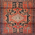 thumbnail image 1 of Ahgly Company Machine Washable Indoor Square Traditional Orange Salmon Pink Area Rugs, 8' Square, 1 of 7