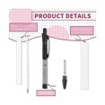 thumbnail image 4 of Sublimation Pen Blank with Shrink Wrap Heat Transfer Pen Sublimation Ballpoint Pen DIY Office Schoo, 4 of 5