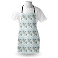 thumbnail image 4 of Dandelion Apron, Grunge Pattern of Abstract Botanical Motif, Unisex Kitchen Bib with Adjustable Neck for Cooking Gardening, Adult Size, Turquoise Ceil Blue, by Ambesonne, 4 of 4